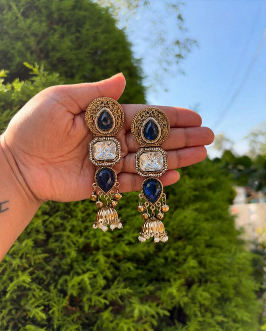 Royal Blue Jhumka